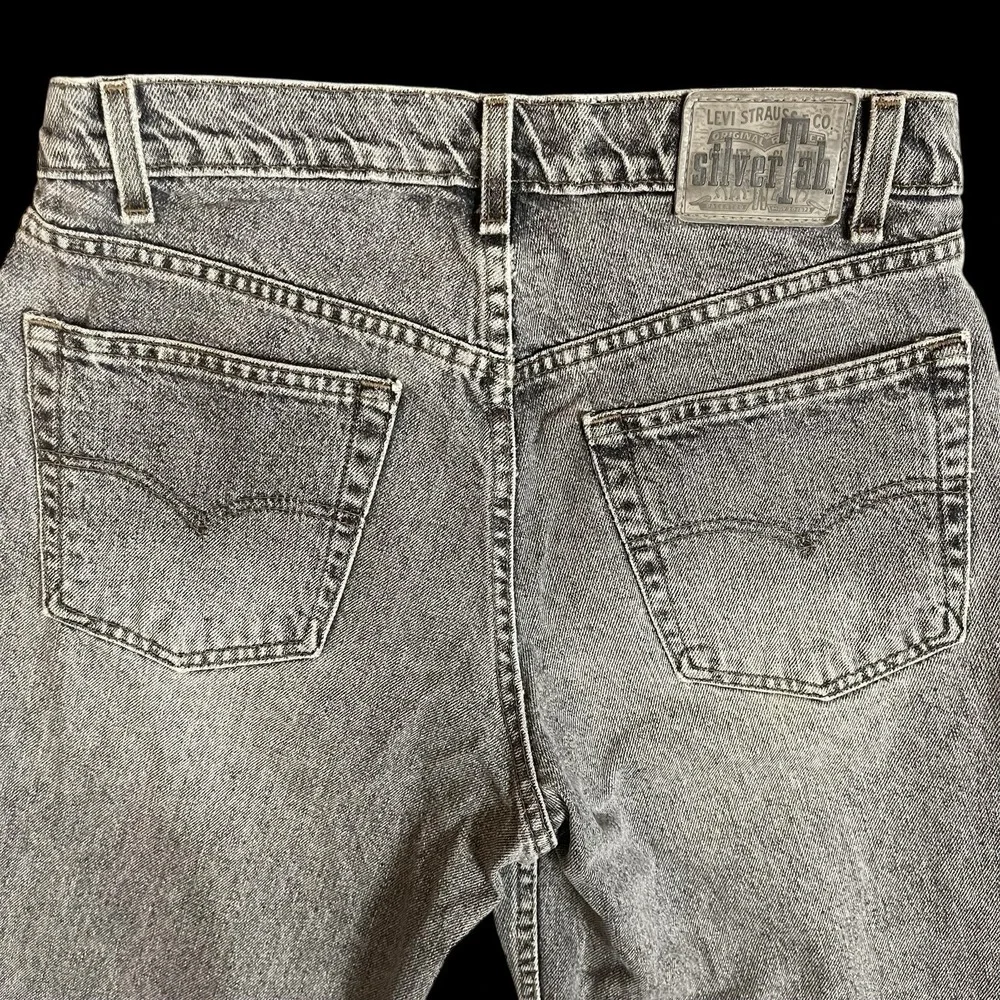 Levi's Vintage‎ SilverTab Gray Denim Jeans Mens 33x30 Fits 32X30 Made In USA Y2K